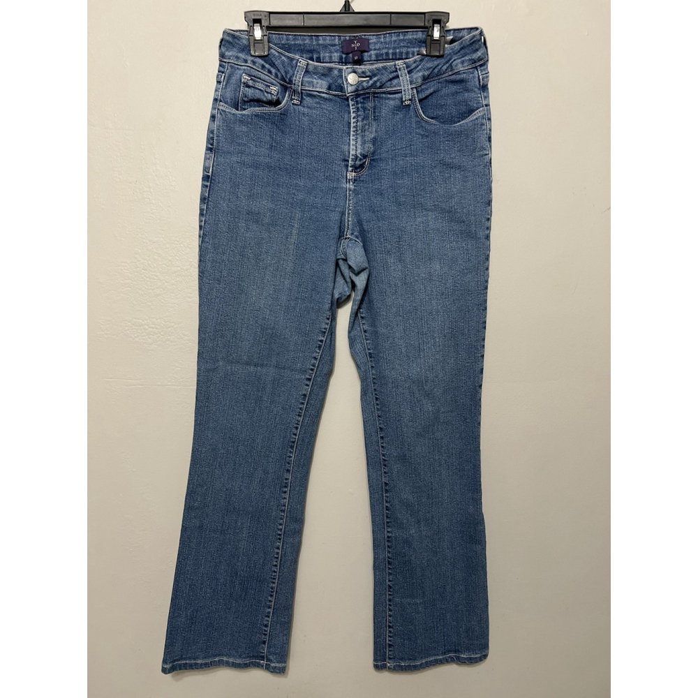 NYDJ Women's Jeans Medium Wash Mid‎ Rise Lift Tuck Shaping Slimming 10 USA Made